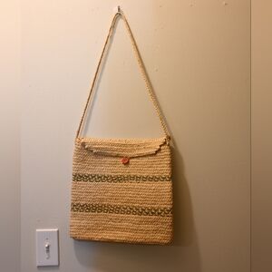 Abaca Woven Tan Shoulder Ecofriendly Biodegradable Bag